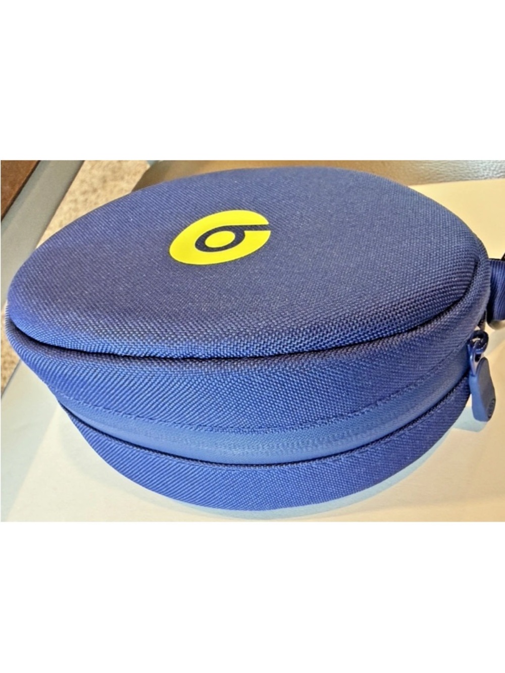 Beats Dr. Dre Headphones Blue Green Logo Soft Zip Case Travel Bag Pouch